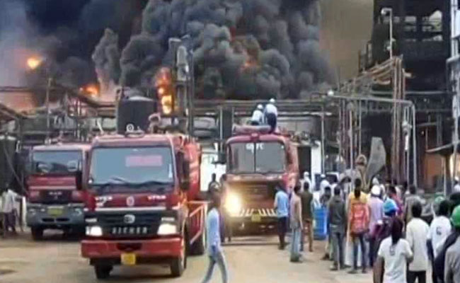 Huge Fire At Chemical Plant Near Vadodara In Gujarat Under Control