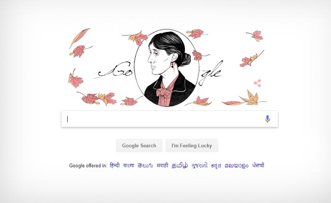 Virginia Woolf Celebrated With Google's Doodle On Her 136th Birthday