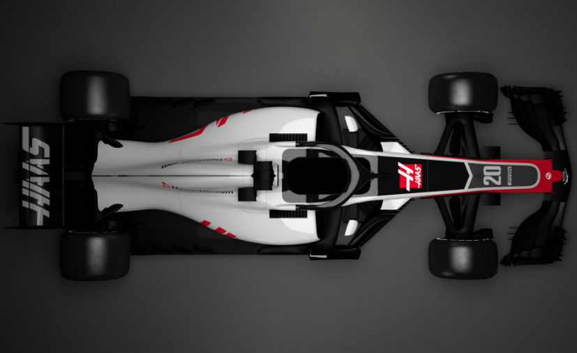 2018 haas vf 18 f1 car