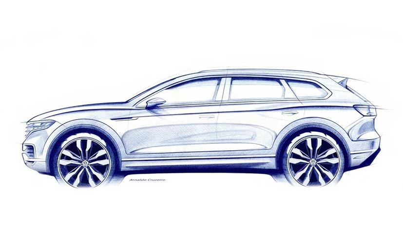 2019 Volkswagen Touareg Teased Ahead Of Geneva Debut; Launch Next Month
