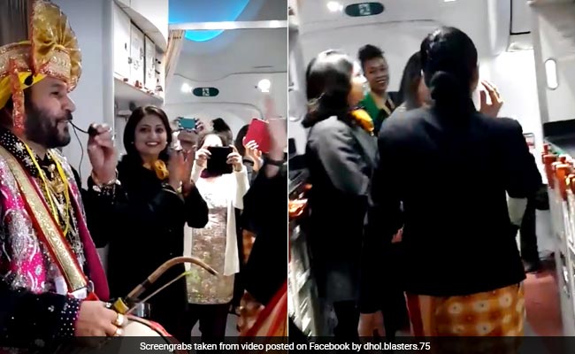 अमृतसर में एयर इंडिया की फ्लाइट में बजे ढोल, जमकर हुआ भांगड़ा, देखें VIDEO