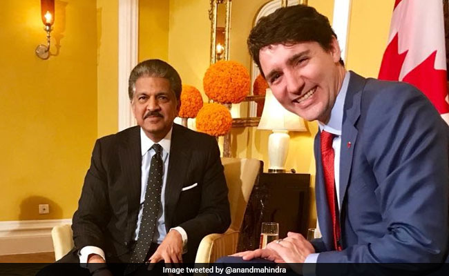 Anand Mahindra Tweets About 'Dismal Wardrobe Failure' After Meeting Justin Trudeau