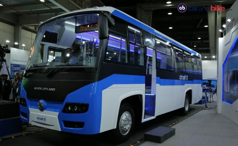 Auto Expo 18 Ashok Leyland Unveils Circuit S Electric Bus