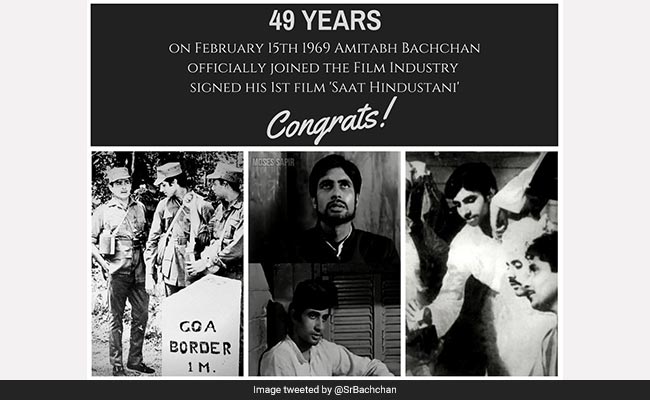 Amitabh Bachchan को फिल्म इंडस्ट्री में हुए 49 साल, गुजरे जमाने को ऐसे किया याद