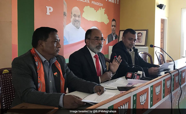 BJP Relases ''Chargesheet'' Against Congress Government In Meghalaya