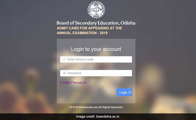 BSE Odisha Releases Admit Card For Annual HSC Board Exam 2018