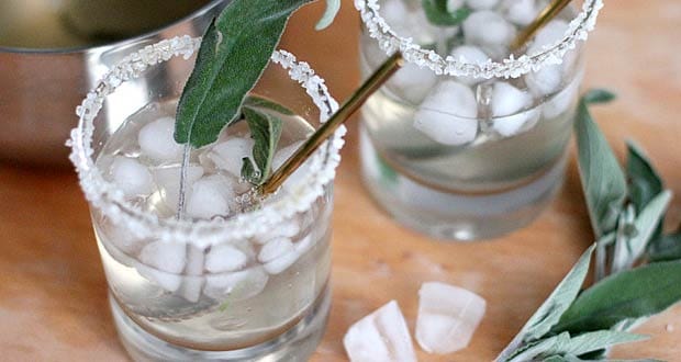 Honey Sage Gin Fizz