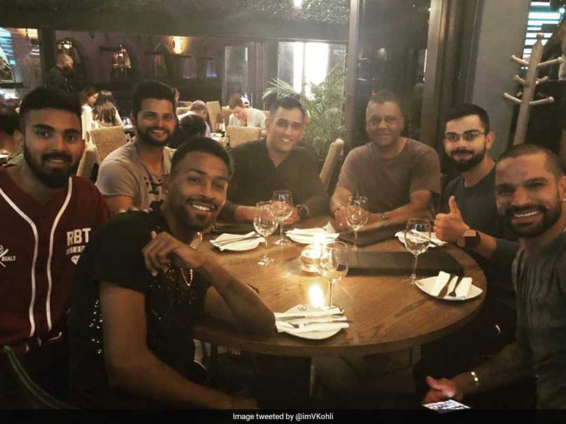 India vs South Africa, 1st T20I: MS Dhoni, Virat Kohli Party After Team India vs South Africa, 1st T20I: MS Dhoni, Virat Kohli Party After Team