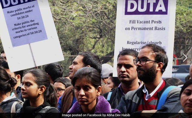 Delhi University Teachers On Warpath Over Sacking Of Ad-Hoc Colleagues