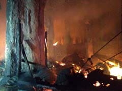 In A Major Fire At Madurai's Meenakshi Temple, Over 30 Shops Gutted