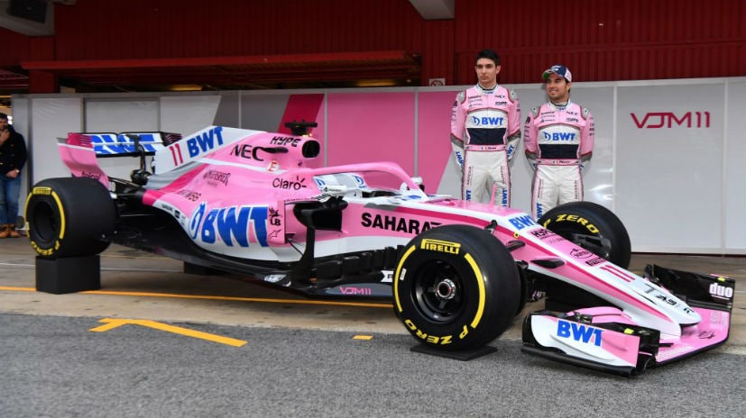 F1: Force India Reveals 2018 VJM11 Challenger - CarandBike