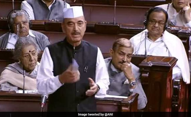 Amid Protests, Ghulam Nabi Azad Flags Legislation Impasse In Rajya Sabha