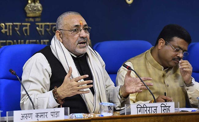 Those Who Skip PM Rally Are Traitors, Said Giriraj Singh. Then He Bunked