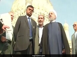 Hassan Rouhani Visits Hyderabad Mosque, Calls For Unity Among Muslims Hassan Rouhani Visits Hyderabad Mosque, Calls For Unity Among Muslims