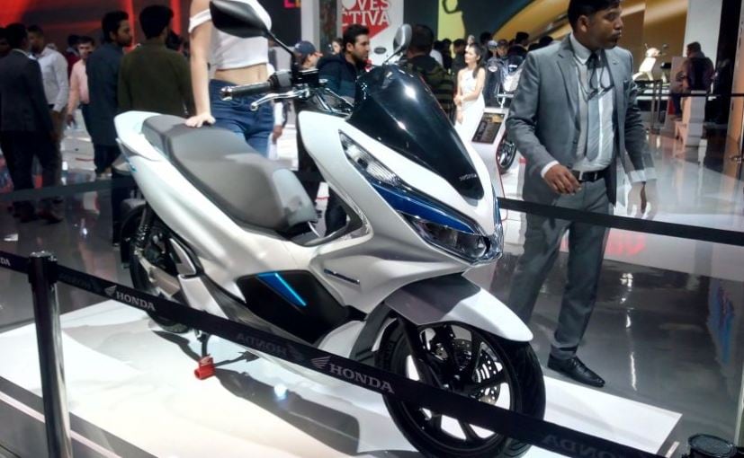 Auto Expo 2018 Honda Pcx Electric Concept Makes Its India Debut