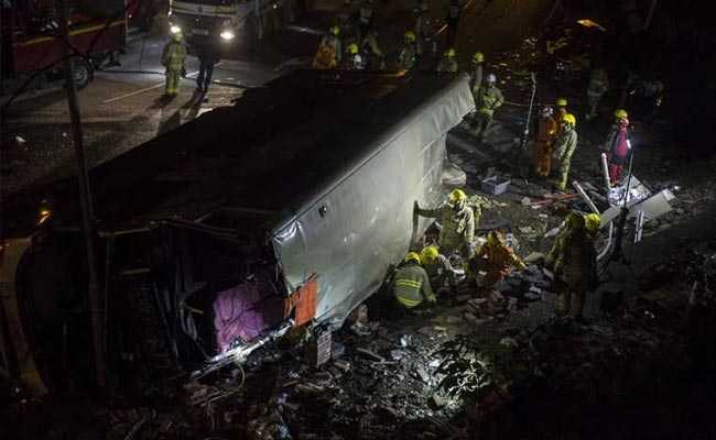 At Least 19 Killed As Bus Topples Over In Hong Kong
