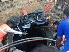 Watch: Biker In Hyderabad Saved After Falling In A 20-Feet Deep Manhole