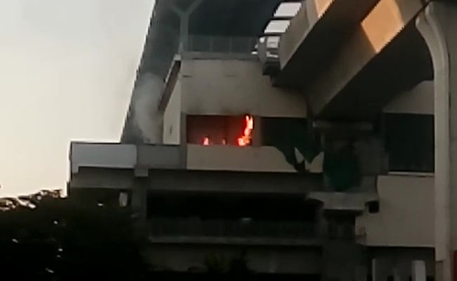 Fire Breaks Out At Hitech City Station Of Newly Built Hyderabad Metro