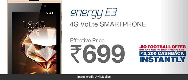 Reliance Jio's New Offer: Jivi 4G Smartphone To Cost Rs 699. Details Here