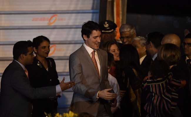 Canada PM Justin Trudeau Welcomed In Dehi: Highlights