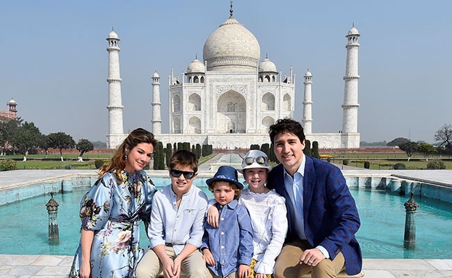 Justin Trudeau In India LIVE: Canadian Prime Minister Visits Taj Mahal With Family