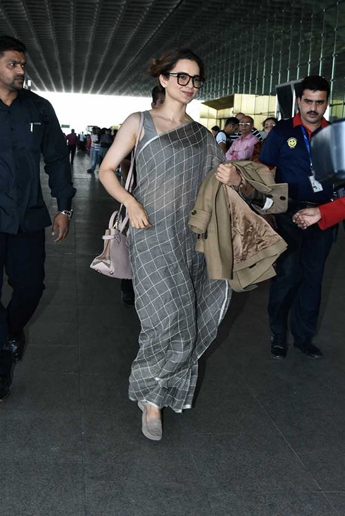 kangana ranaut airport