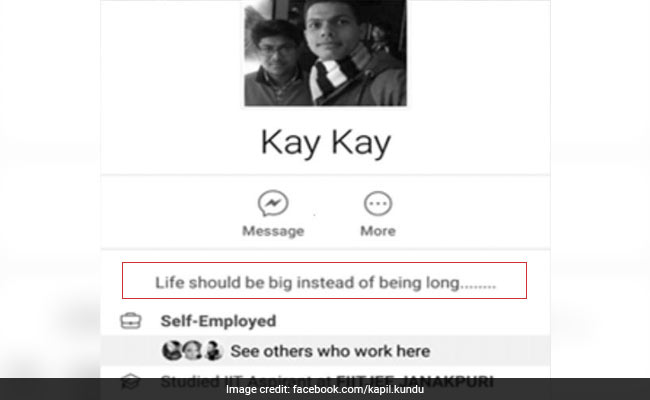 शहीद कैप्‍टन कपिल कुंडु का आखिरी फेसबुक स्‍टेटस, 'ज़िंदगी लंबी नहीं बड़ी होनी चाहिए'