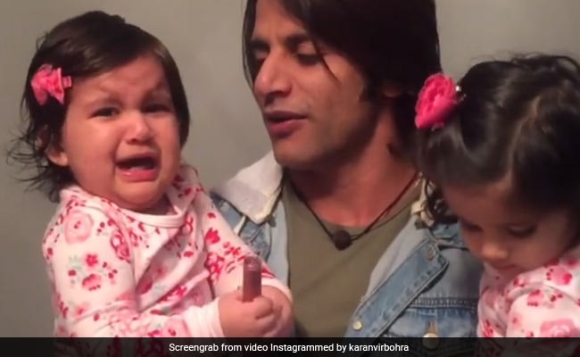 लंबे वक्त बाद मिले पिता करणवीर बोहरा तो Viral Video में देखें कैसे बेटियों ने जताई नाराजगी