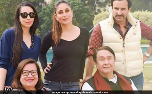 On Randhir Kapoor's Birthday, A Million Dollar Pic Of Kareena, Saif, Karisma And Babita