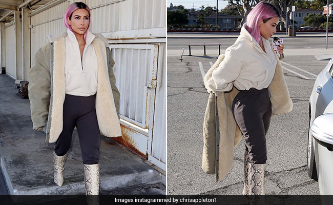 Kim Kardashian West Dyed Her Hair Pink - And Now We Know Why