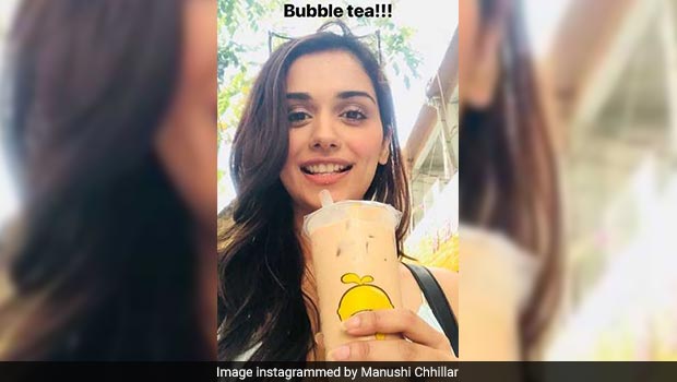 manushi chhillar bubble tea
