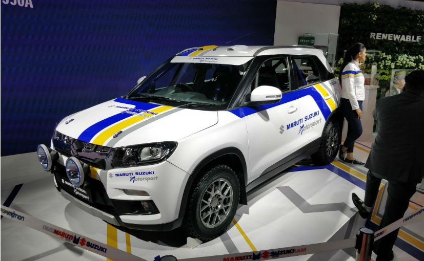 maruti suzuki vitara brezza rally car