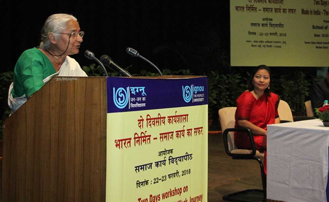 Focus On Practicing Social Work Than Teaching: Medha Patkar At IGNOU