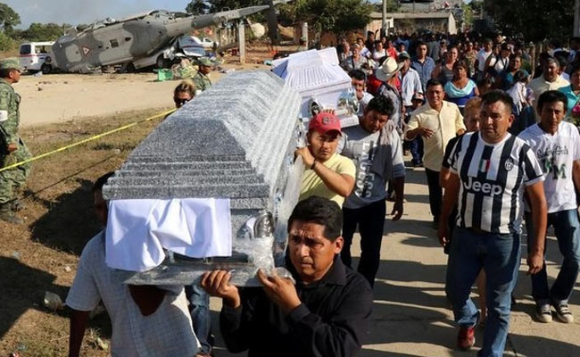 13 Killed After Mexico's Military Helicopter Crash Lands In Quake Zone