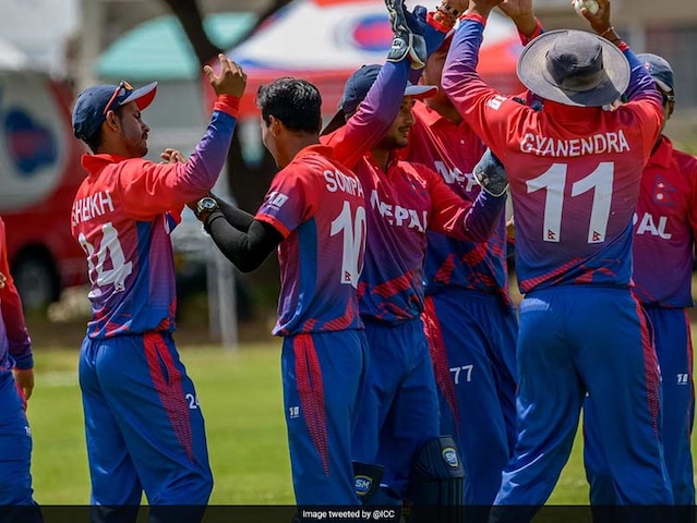 Nepal Captain Cant Speak After Thrilling Win to Reach Cricket World Cup Qualifiers