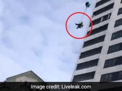 Video: Base Jumper Falls 24 Floors After Parachute Fails To Open. Survives