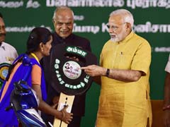 PM Modi Launches Subsidised 'Amma' Two-Wheeler Scheme In Tamil Nadu