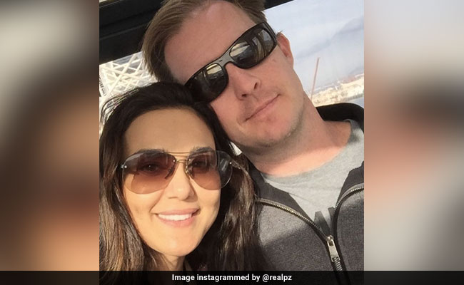 Preity Zinta Celebrates Birthday With '<i>Pati Parmeshwar</i>' Gene Goodenough In Los Angeles