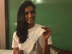 '<i>PadMan</i> Challenge': Tagged By Deepika Padukone, PV Sindhu Swaps Badminton Racquet For Sanitary Pad