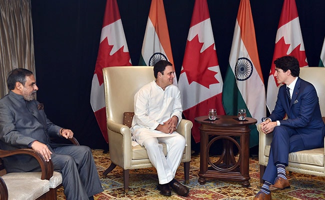 Rahul Gandhi Meets Justin Trudeau, Discusses Jobs, New Technologies