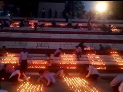राजिम कुंभ में तीन लाख दीयों से रौशन हुआ त्रिवेणी संगम, CM रमन सिंह ने की तारीफ
