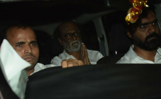 Pics: Sridevi's <i>Moondru Mudichu</i> Co-Star Rajinikanth At Anil Kapoor's Home