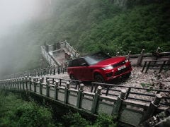 Watch The Range Rover Sport PHEV Climb To Heaven's Gate In China