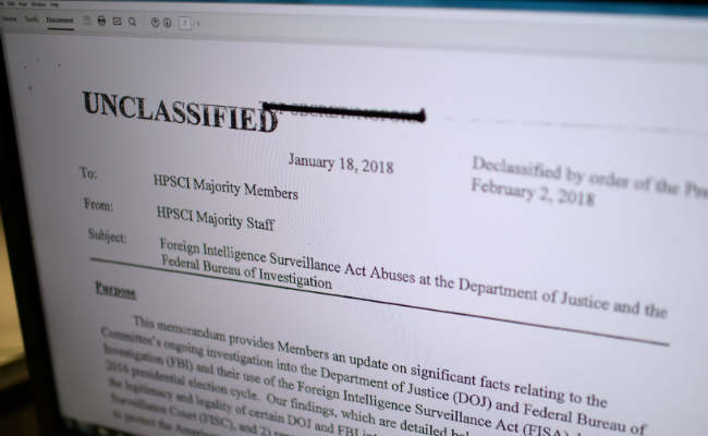 "Significant Public Interest" Prompts Trump To Declassify, Release Secret Memo On FBI