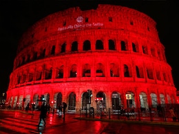 Rome's Colosseum Turns Red To Protest Pakistan Blasphemy Law Rome's Colosseum Turns Red To Protest Pakistan Blasphemy Law
