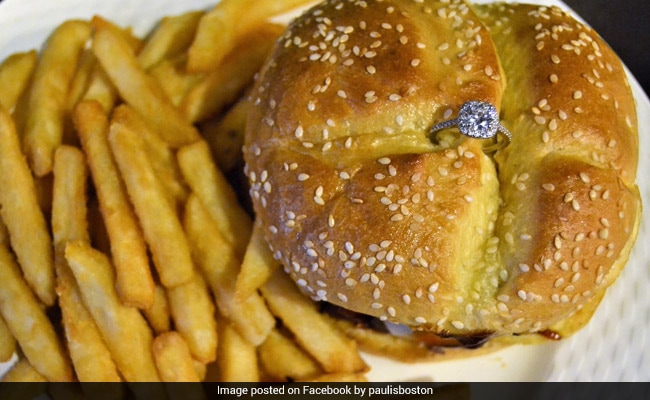 A Valentine's Day Burger Worth 2 Lakhs - Diamond Ring, Fries On The Side