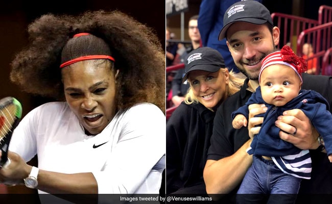 Icymi As Serena Williams Played On Court Husband Was On Dad Duty