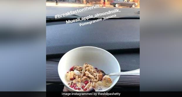 shilpa shetty kundra food breakfast