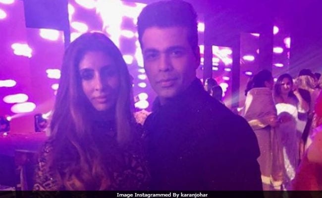 Shweta Bachchan And Karan Johar Take A Pic Together At Mohit Marwah's Wedding Festivities