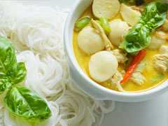 Chicken Ball And Spinach Soup